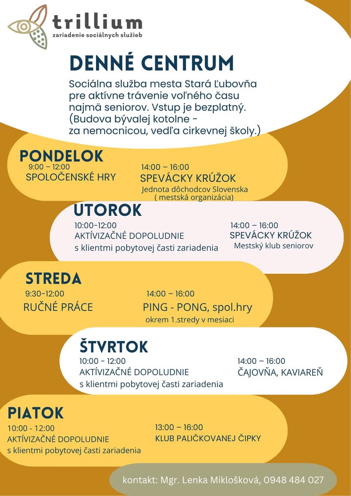 Trillium - Zariadenie sociálnych služieb